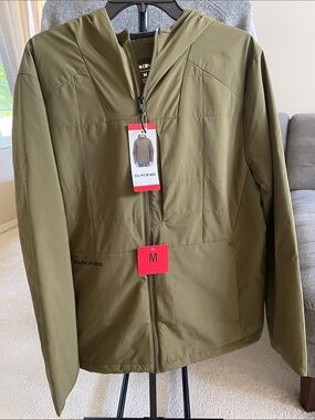 NWT Dakine Olive Green Lightweight Hooded Jacket M